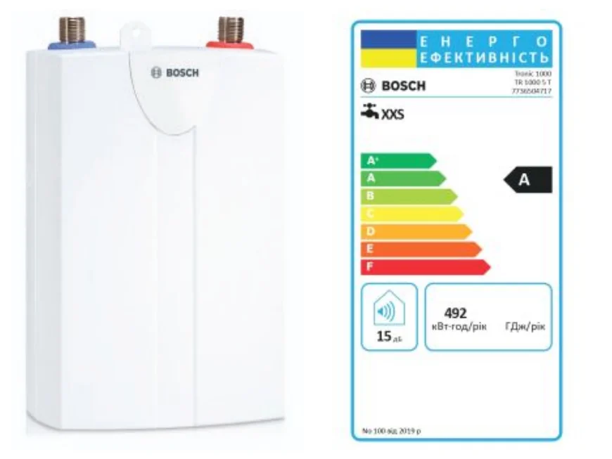 Проточный водонагреватель Bosch TR 1000 5T