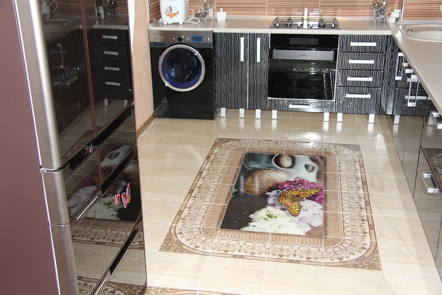 Вставка наливного 3D пола