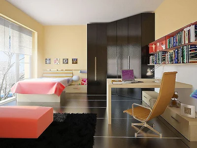 Такой интерьер позволяет менять окружающее пространство хоть каждый день.