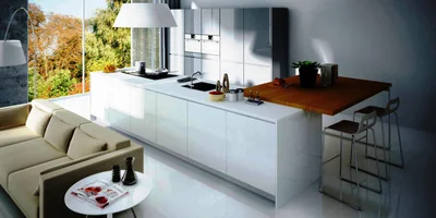 дерево в дизайне кухни