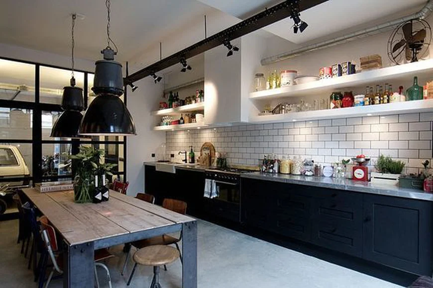 Designed by Bricks Amsterdam, this eclectic garage loft is located in Amsterdam, Netherlands Designed by Bricks Amsterdam, this eclectic garage loft is located in Amsterdam, Netherlands