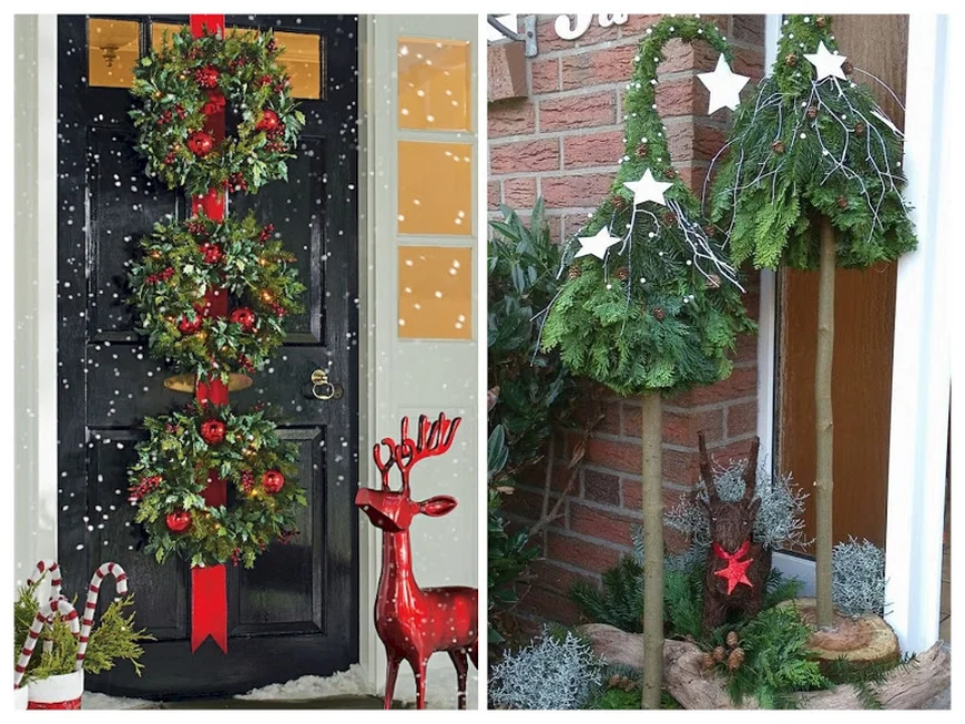 Новогодний уличный декор