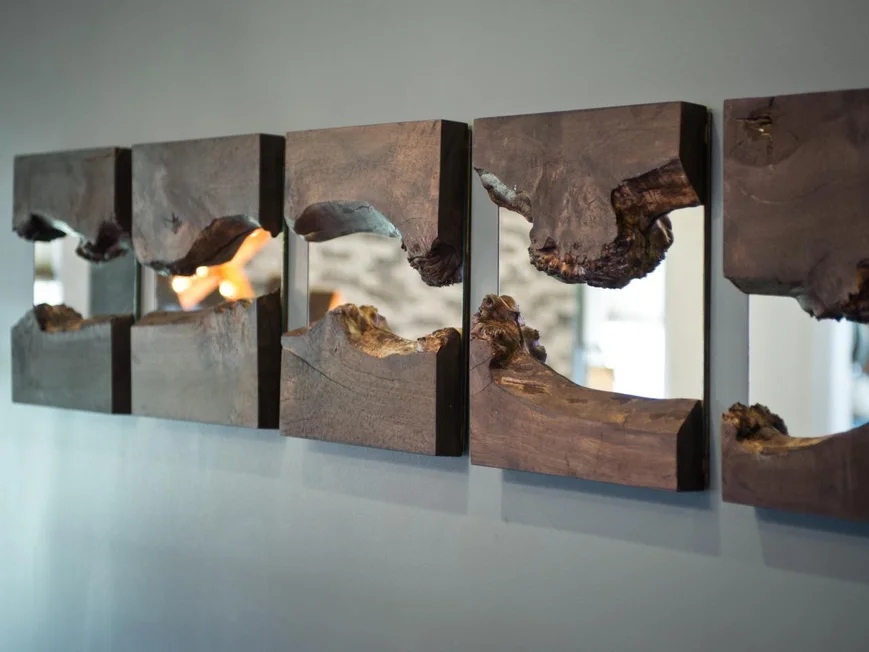 Спилы дерева в оформлении интерьера