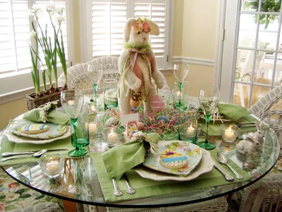 Easter table setting
