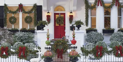 30+ Замечательных идей уличного новогоднего декора