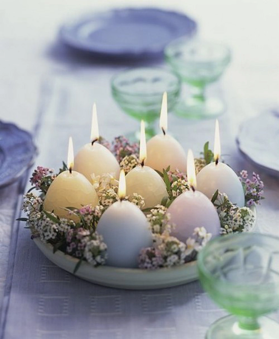 Свечи в виде пасхальных яиц - здорово и празднично!