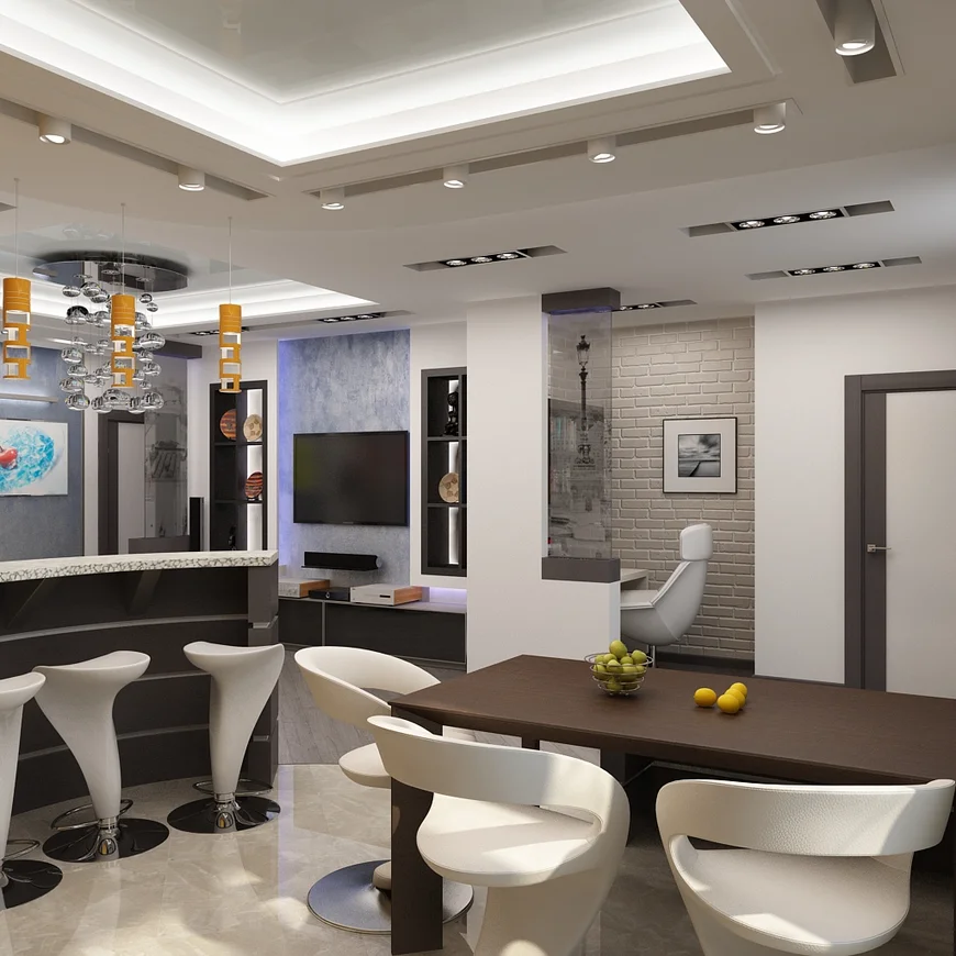 Hi-tech living room Hi-tech living room