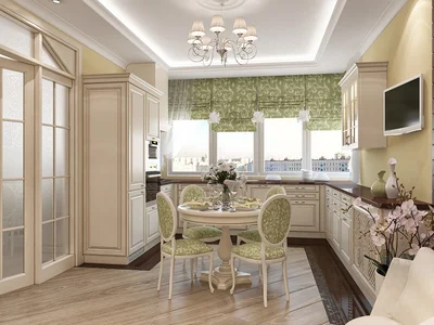 Дизайн кухни в классическом стиле придаст вам статусность.