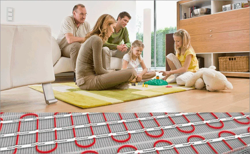 Теплый пол. Преимущества.