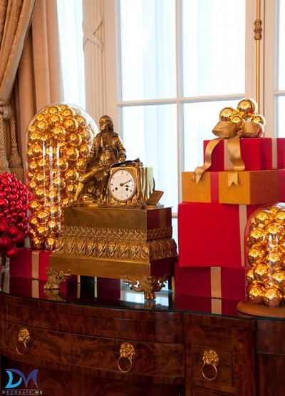 Новогодний интерьер в Государственном Департаменте (Вашингтон) от Девида Старка