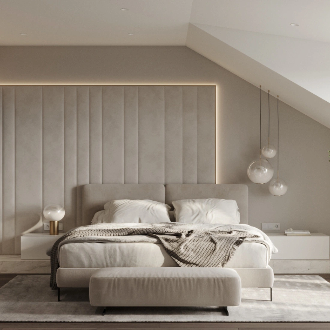 Современная спальня из дизайн-проекта Borisstudio