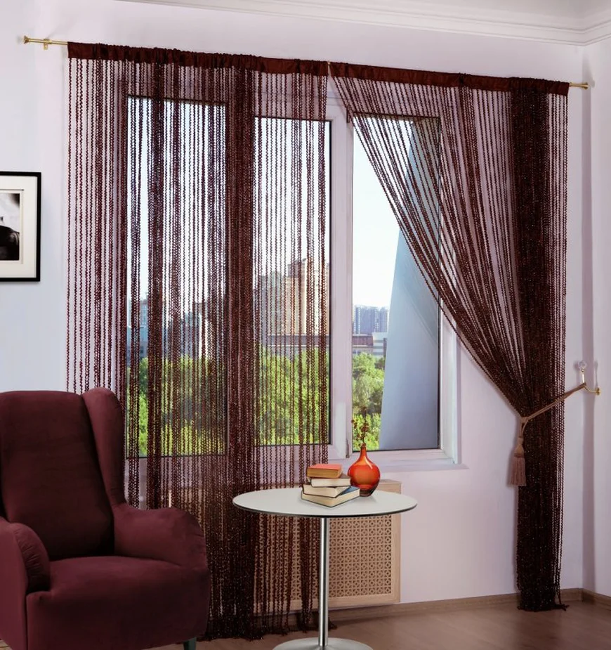 Ленточные и нитяные шторы