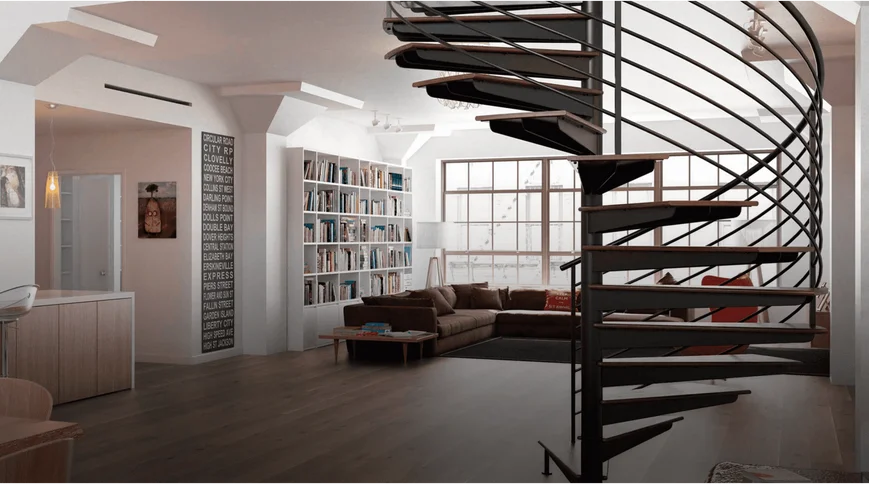 Лестница из профильных труб