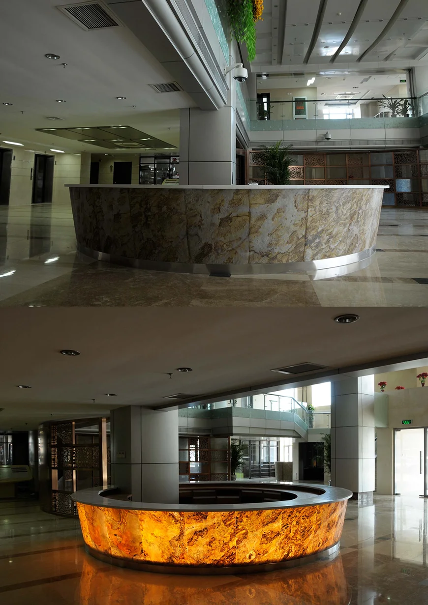 Каменный шпон на просвет (Translucent).